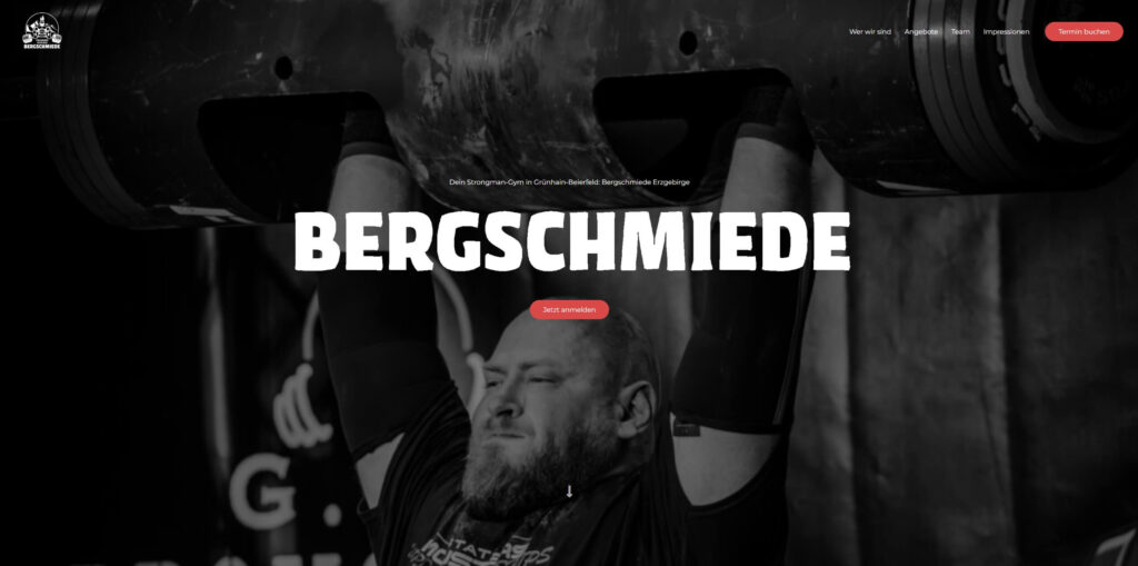 homepage bergschmiede desktop